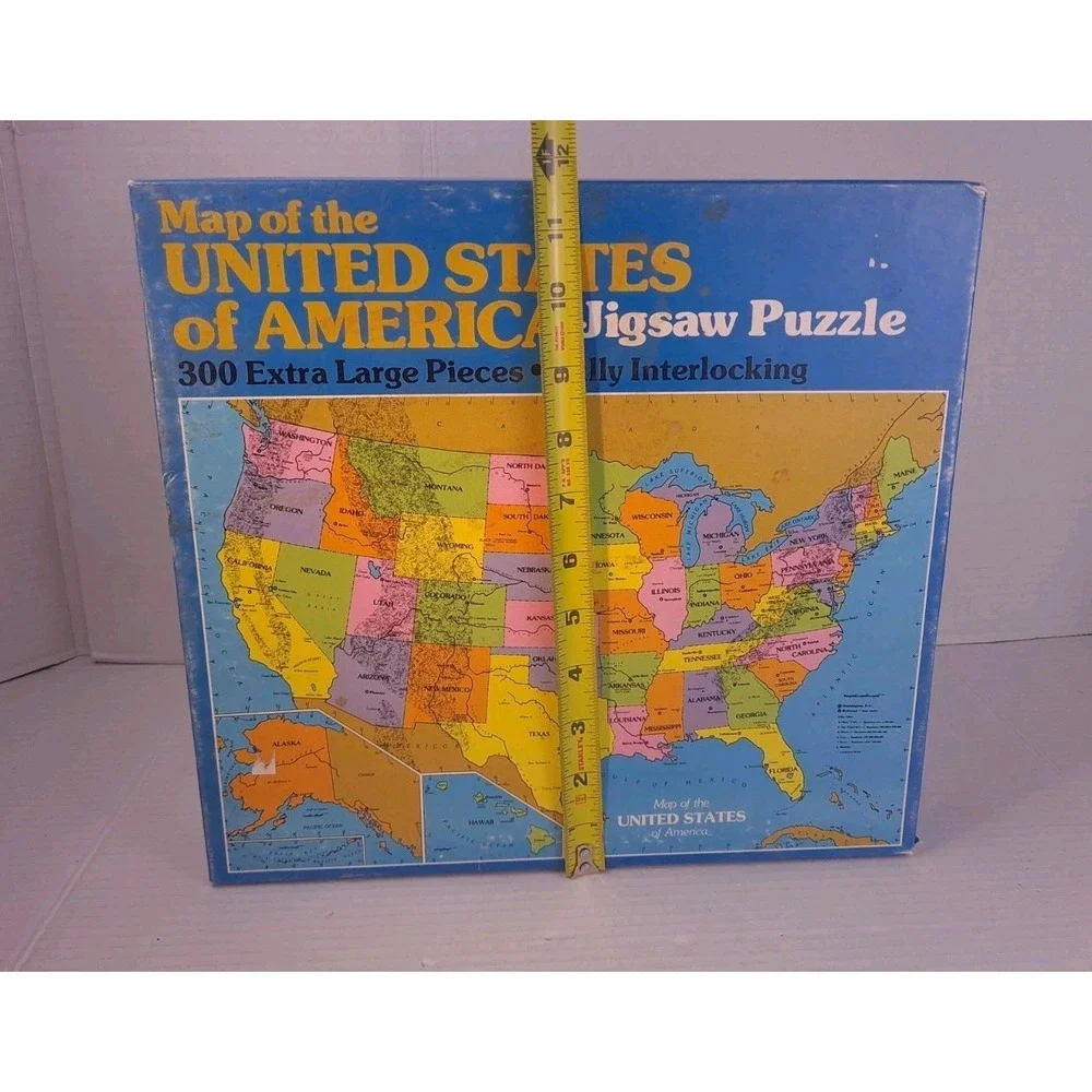 1985 Western Publishing Map Of The United States Of America 300 Pc Jigsaw Puzzle